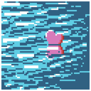 floating heart